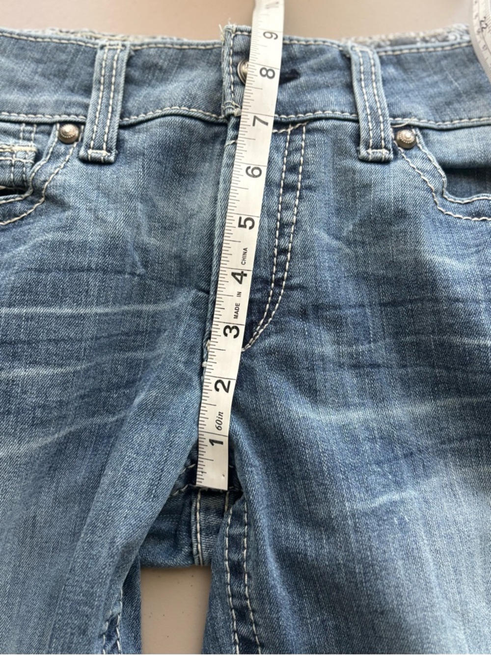 ARIAT REAL western performance stretch straight leg denim jeans stitched Sz 30 - Picture 13 of 14
